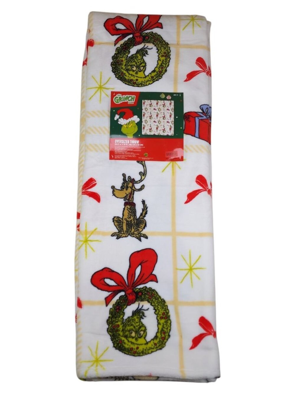 The Grinch Oversized Christmas Throw Blanket 60x70 Inches Fleece Holiday Gift